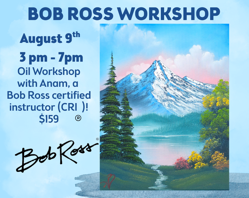 Bob Ross Oil Painting - with Certified Ross Instructor Anam Bokhari
